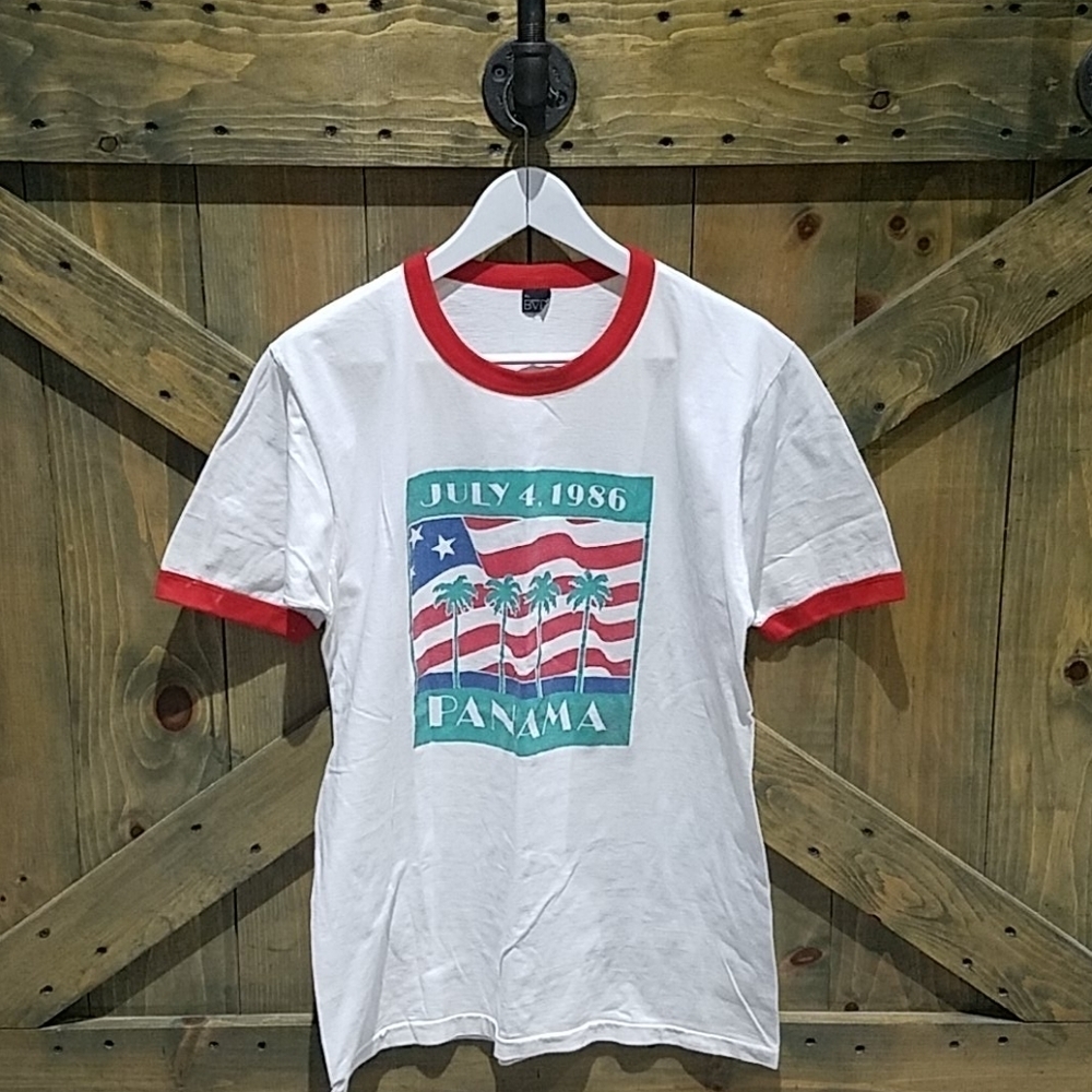 VINTAGE BVD 1986 JULY 4TH PANAMA TSHIRT
